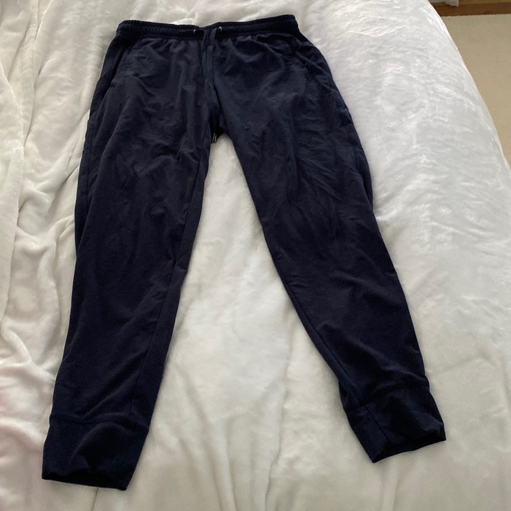 Navy blue sweatpants